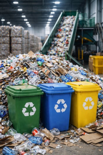 Recycling plant skyscraper