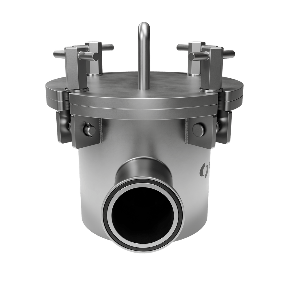 Bunting Liquid Magnetic Separator: front connection view
