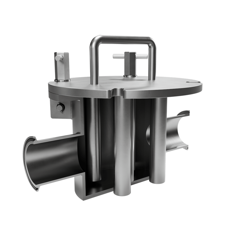 Bunting Liquid Magnetic Separator: cutaway view