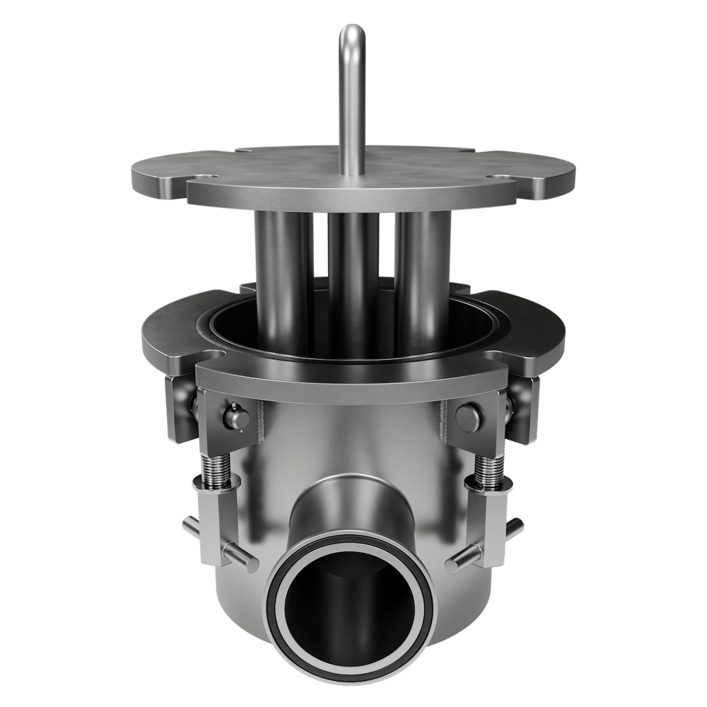 Bunting Liquid Magnetic Separator: alternate raised assembly view