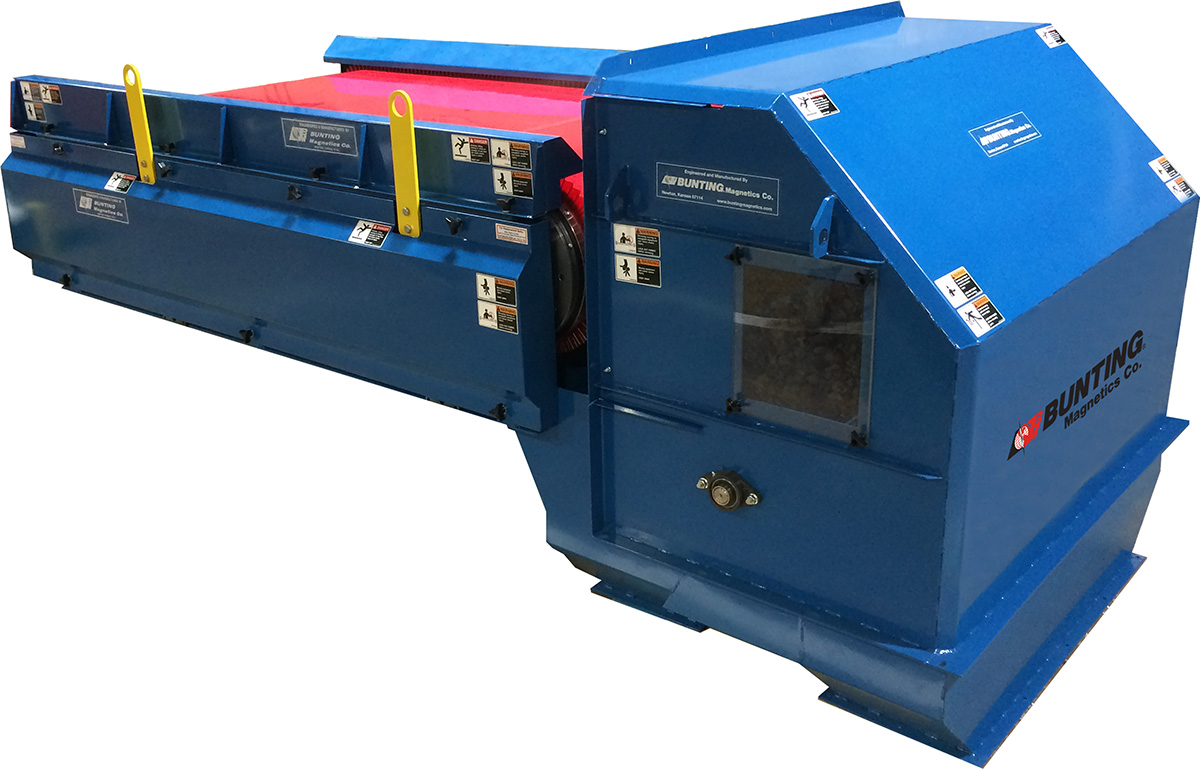 Magnetisierer shredders to magnetise and degaussing of metal 